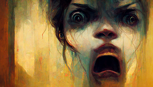 Fear face expression
