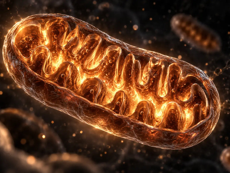 Mitochondria inside a human cell, the target of mitochondrial supplements