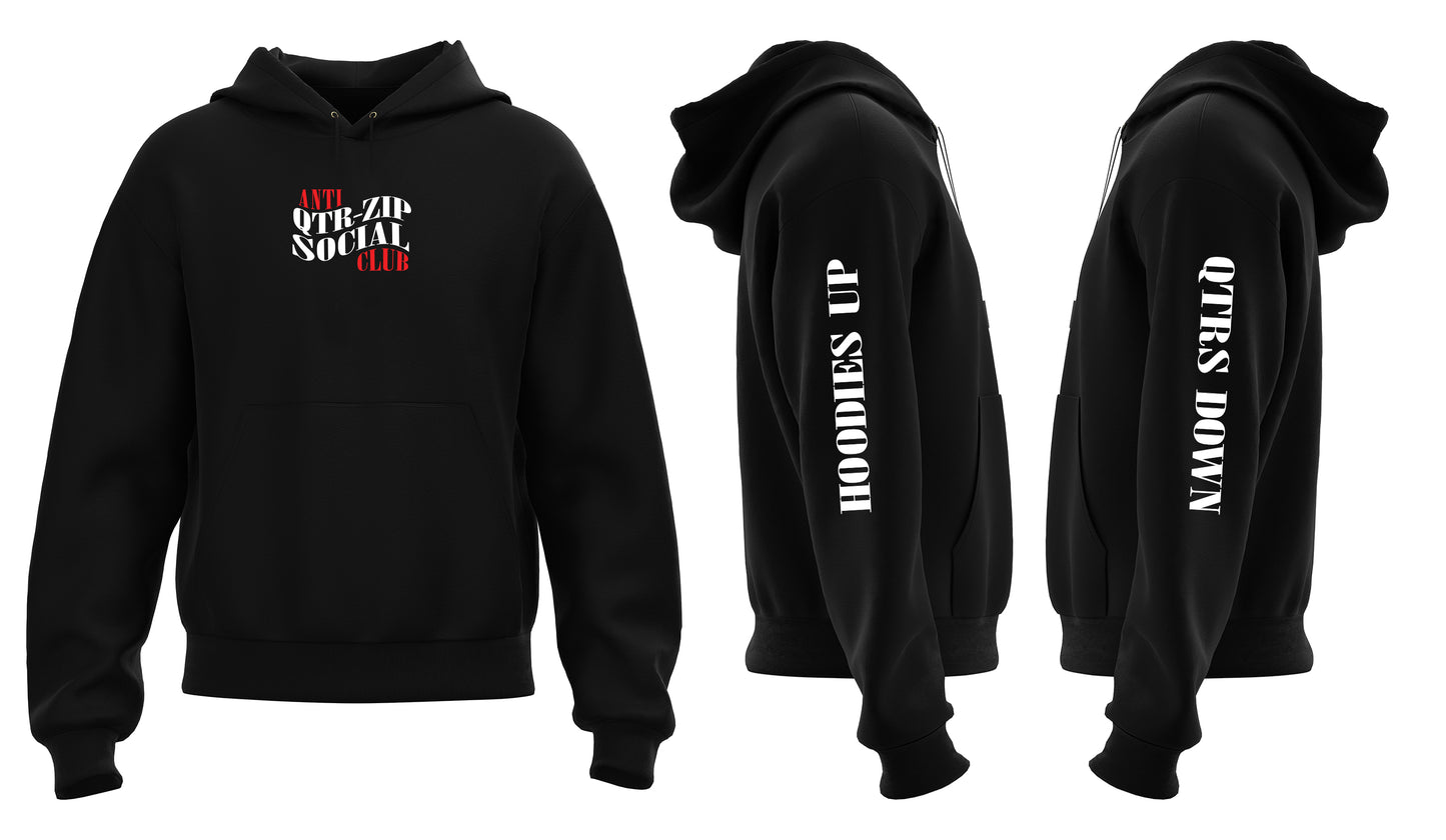 Anti-Qtr Zip Social Club Hoodie
