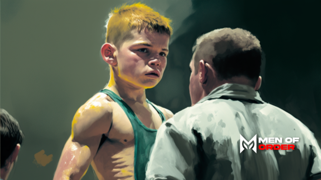 a father and son in sports